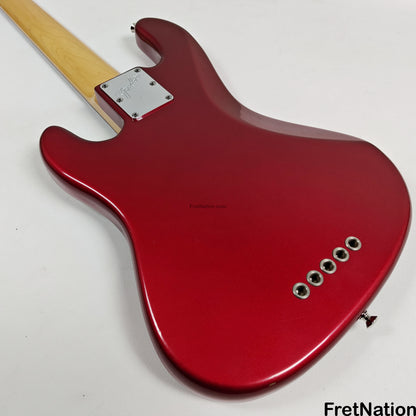 Fret Nation Fender Roscoe Beck Signature 5-String Bass V 1998 Candy Apple Red 9.86lbs SN7949896 - Pre-Owned