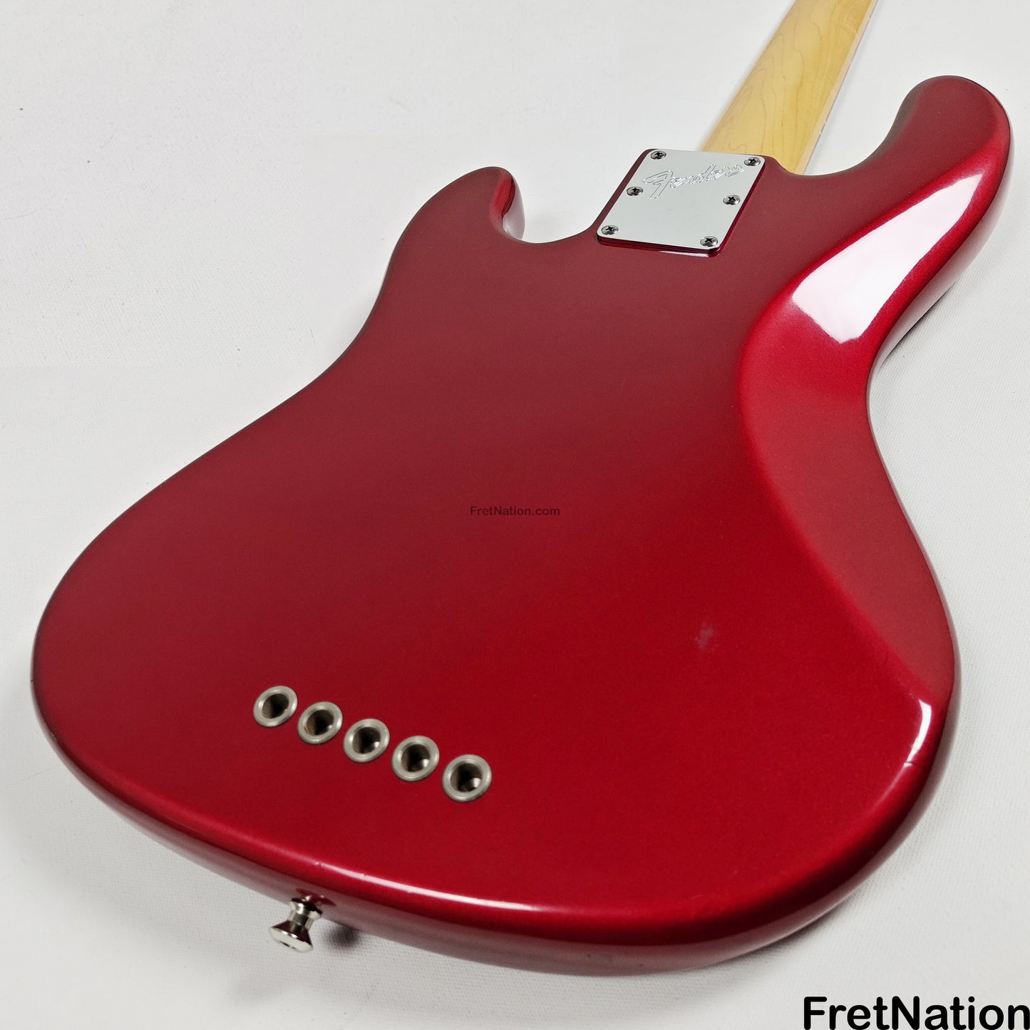 Fret Nation Fender Roscoe Beck Signature 5-String Bass V 1998 Candy Apple Red 9.86lbs SN7949896 - Pre-Owned
