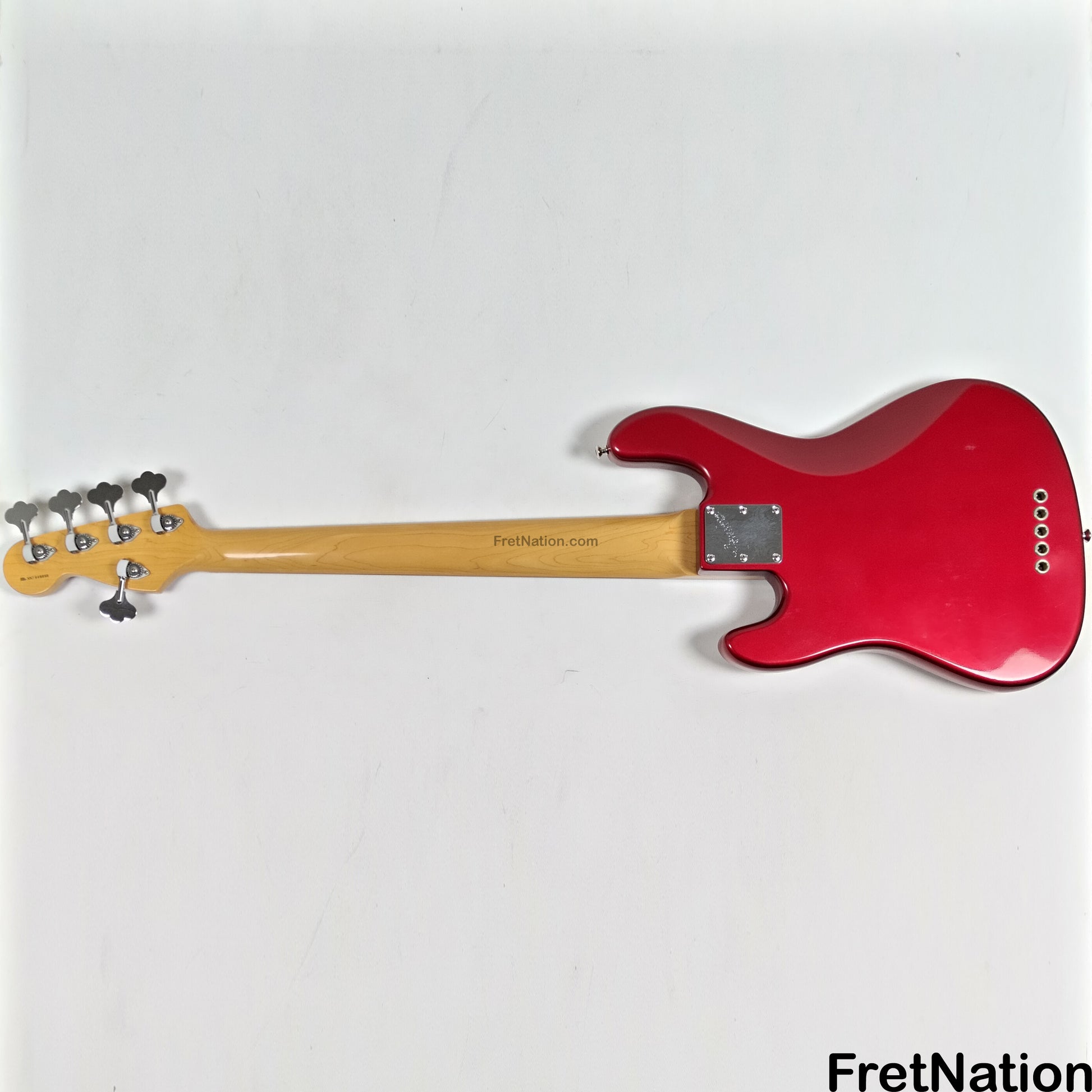 Fret Nation Fender Roscoe Beck Signature 5-String Bass V 1998 Candy Apple Red 9.86lbs SN7949896 - Pre-Owned