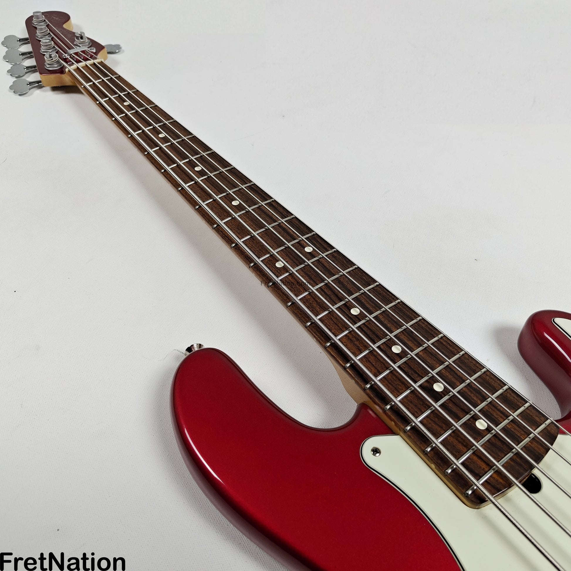 Fret Nation Fender Roscoe Beck Signature 5-String Bass V 1998 Candy Apple Red 9.86lbs SN7949896 - Pre-Owned