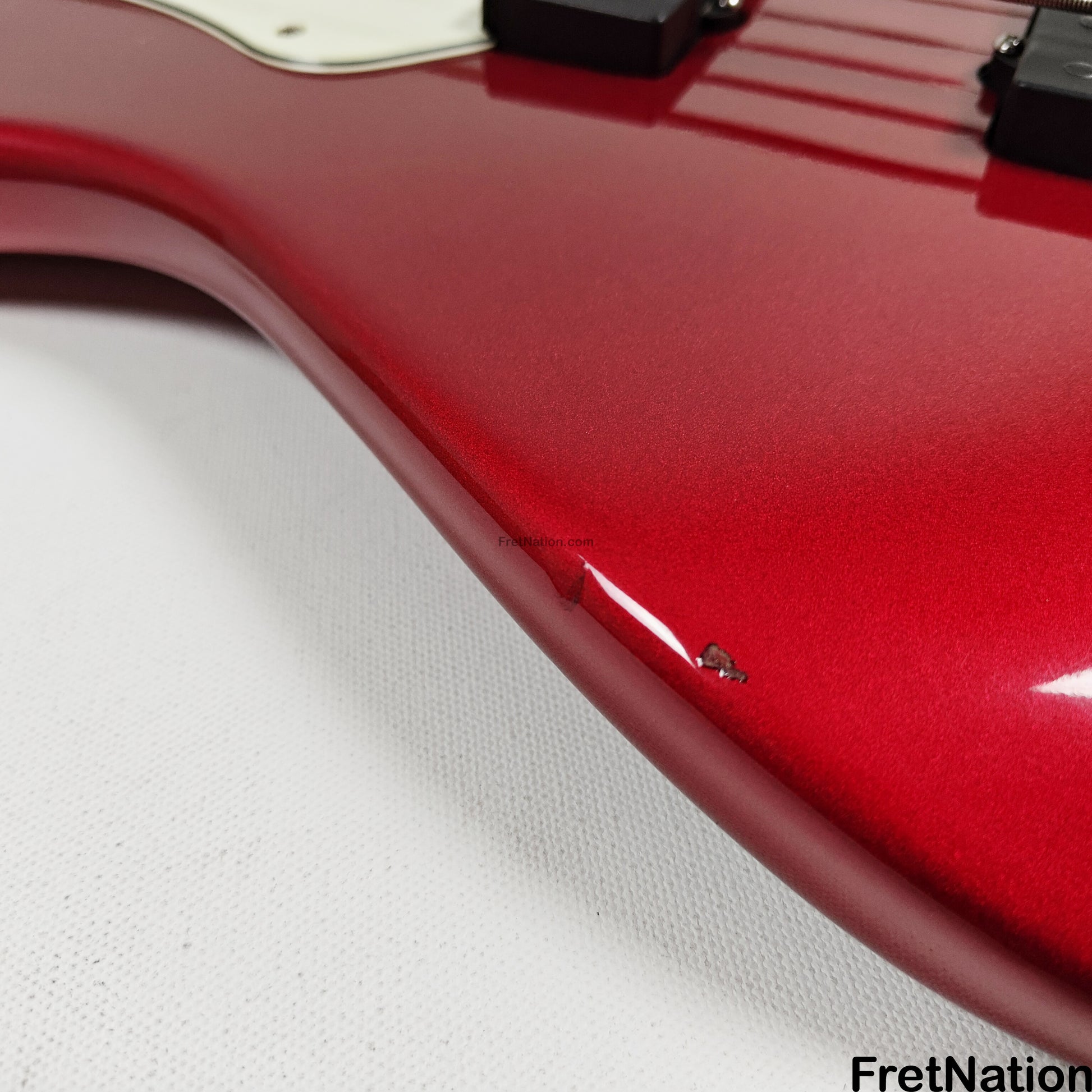 Fret Nation Fender Roscoe Beck Signature 5-String Bass V 1998 Candy Apple Red 9.86lbs SN7949896 - Pre-Owned
