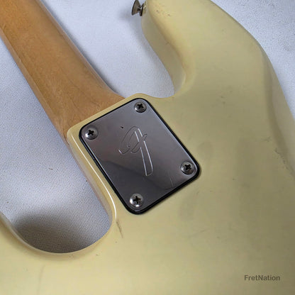 Fret Nation Fender 1979 4-String Precision Bass Fretless Olympic White 10.20lbs #S877840 Pre-Owned