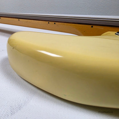 Fret Nation Fender 1979 4-String Precision Bass Fretless Olympic White 10.20lbs #S877840 Pre-Owned