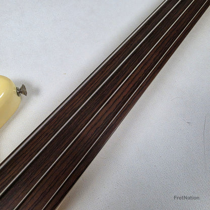 Fret Nation Fender 1979 4-String Precision Bass Fretless Olympic White 10.20lbs #S877840 Pre-Owned