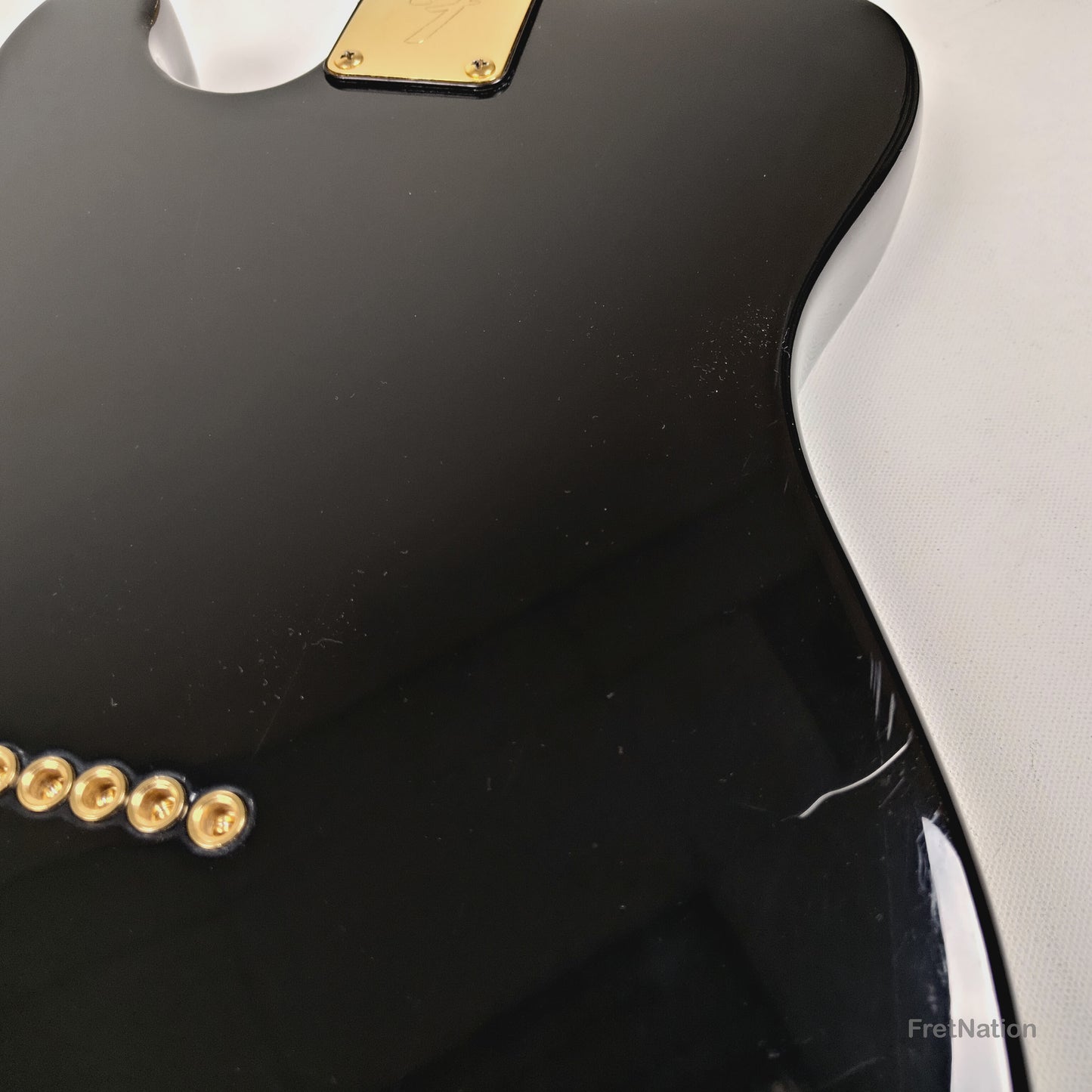 Fender Telecaster Collectors Edition Black & Gold Electric Guitar - 8.96lbs CE 10940 - Pre-Owned