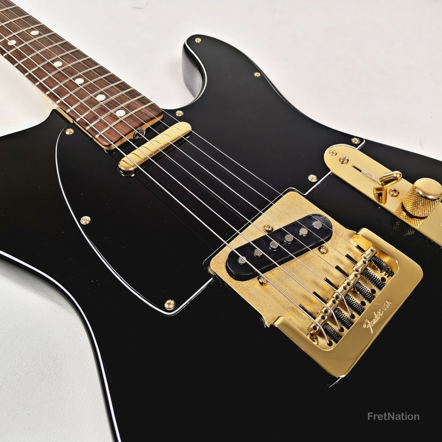 Fender Telecaster Collectors Edition Black & Gold Electric Guitar - 8.96lbs CE 10940 - Pre-Owned