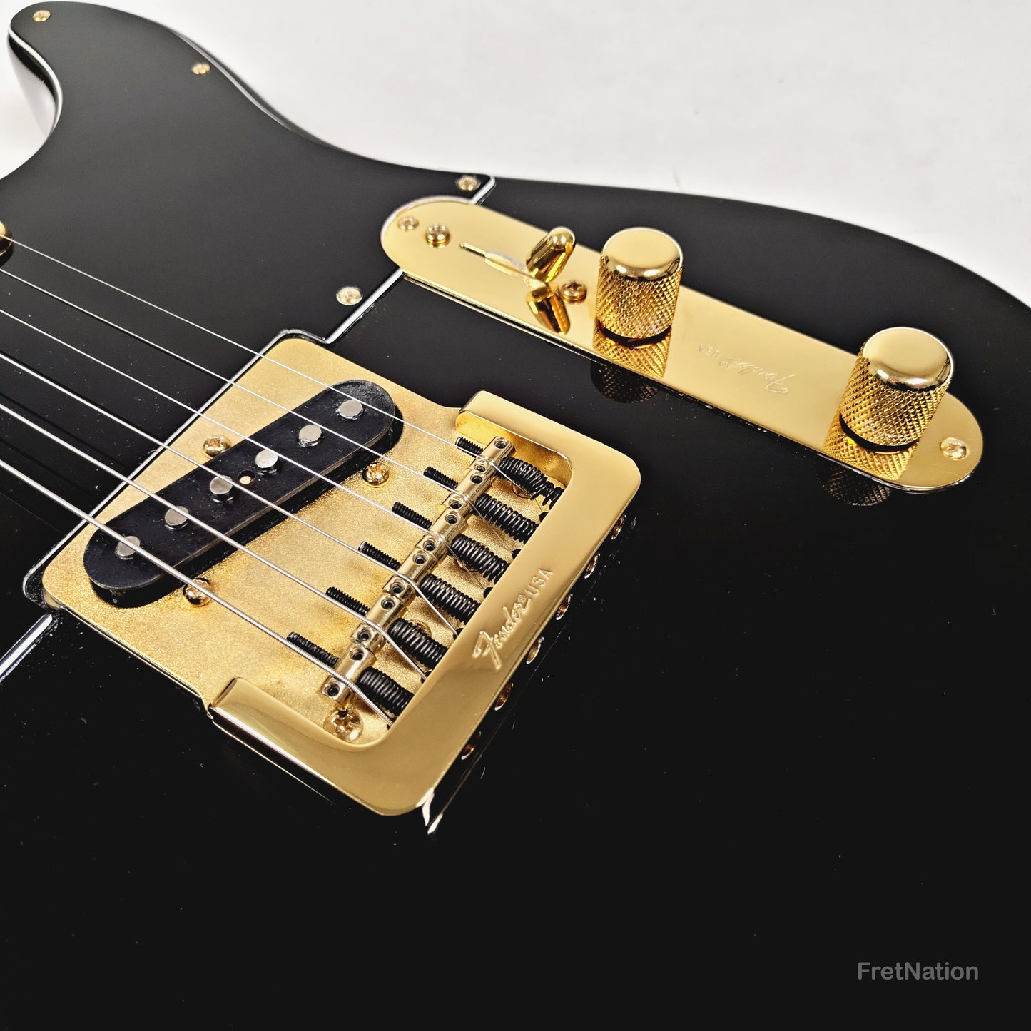 Fender Telecaster Collectors Edition Black & Gold Electric Guitar - 8.96lbs CE 10940 - Pre-Owned