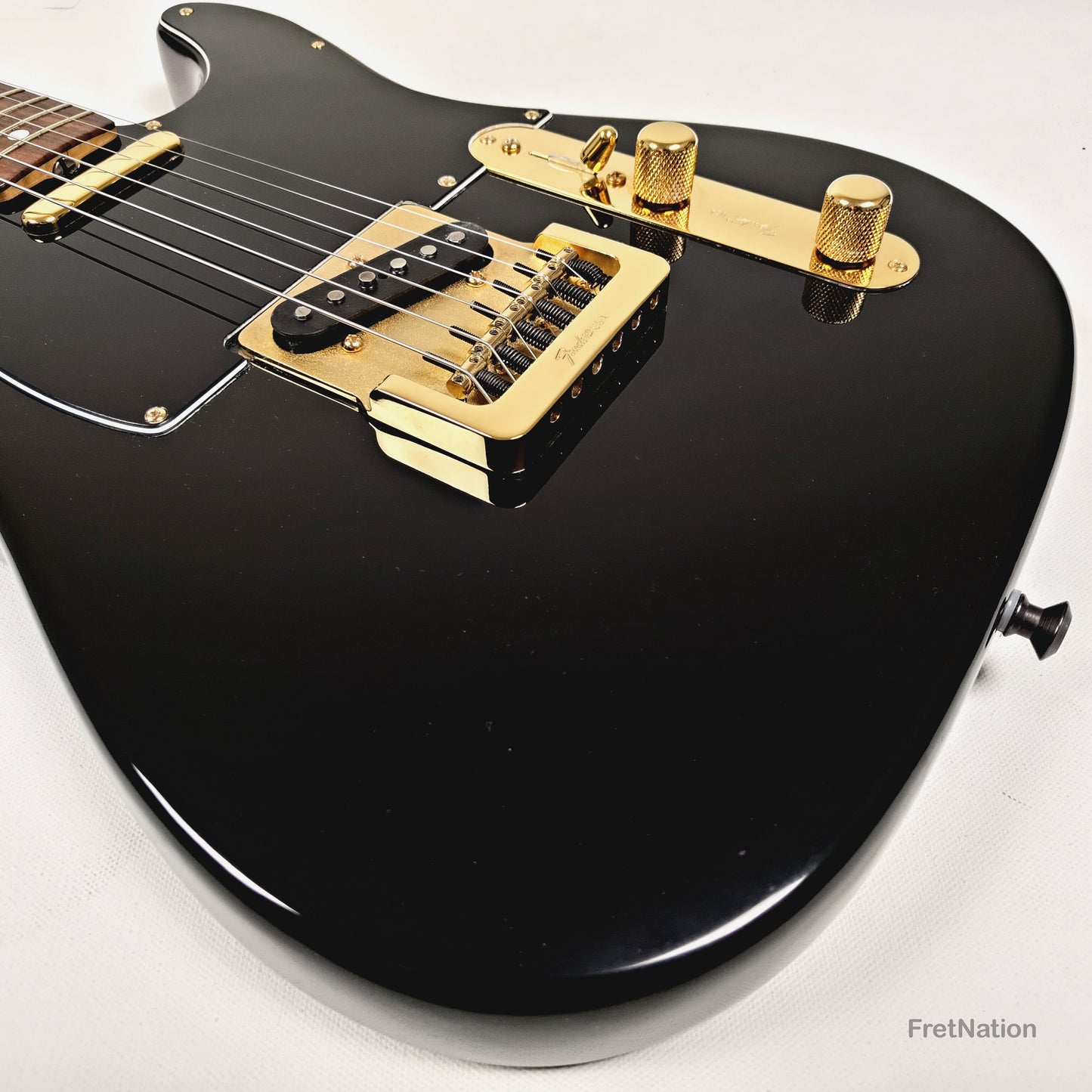 Fender Telecaster Collectors Edition Black & Gold Electric Guitar - 8.96lbs CE 10940 - Pre-Owned