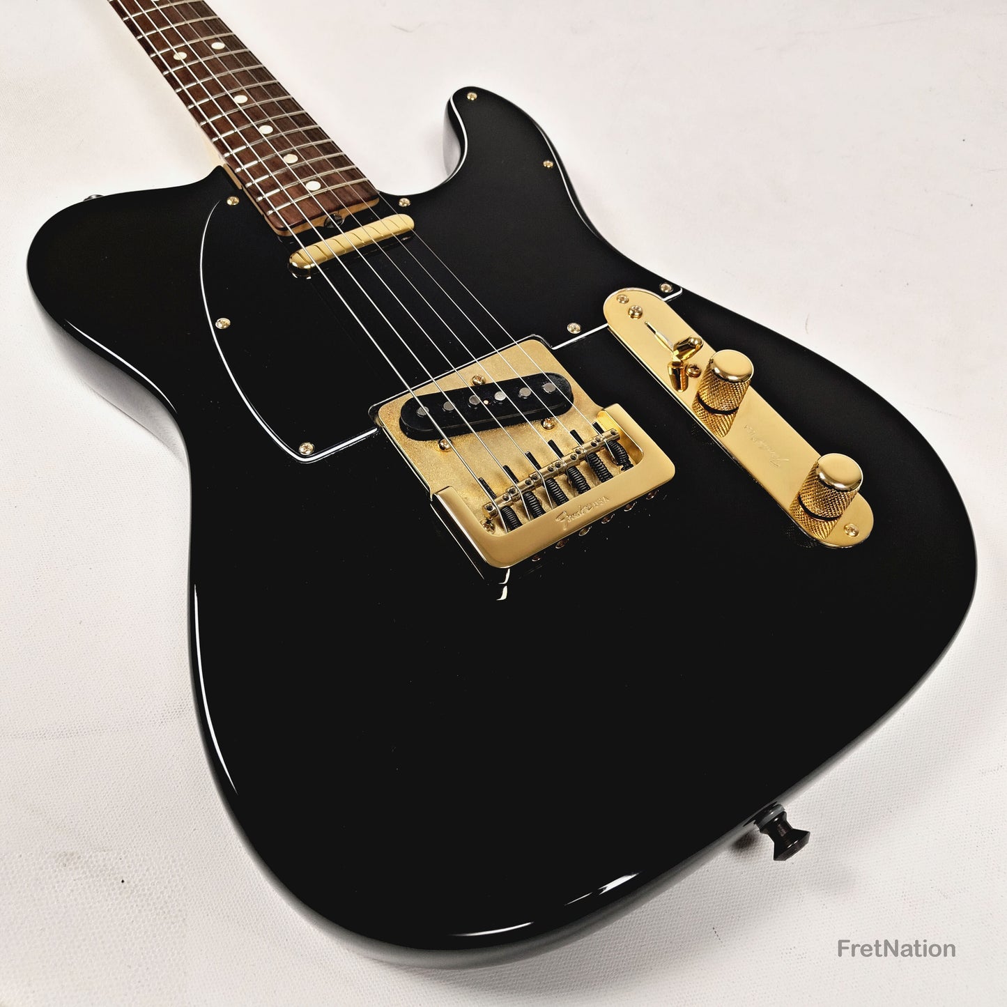 Fender Telecaster Collectors Edition Black & Gold Electric Guitar - 8.96lbs CE 10940 - Pre-Owned