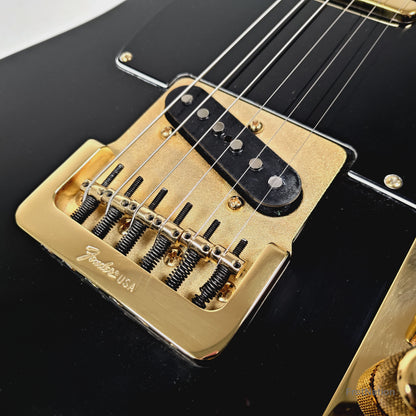 Fender Telecaster Collectors Edition Black & Gold Electric Guitar - 8.96lbs CE 10940 - Pre-Owned