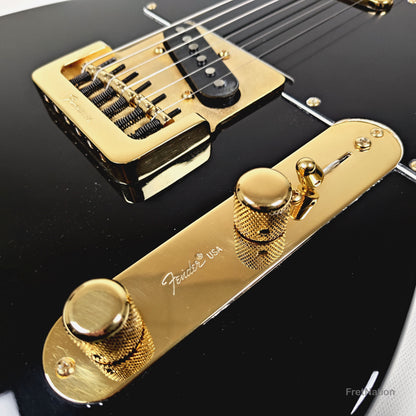 Fender Telecaster Collectors Edition Black & Gold Electric Guitar - 8.96lbs CE 10940 - Pre-Owned