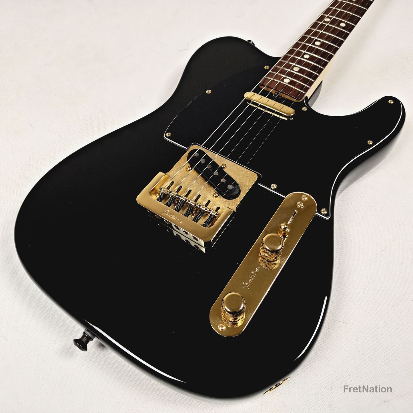 Fender Telecaster Collectors Edition Black & Gold Electric Guitar - 8.96lbs CE 10940 - Pre-Owned
