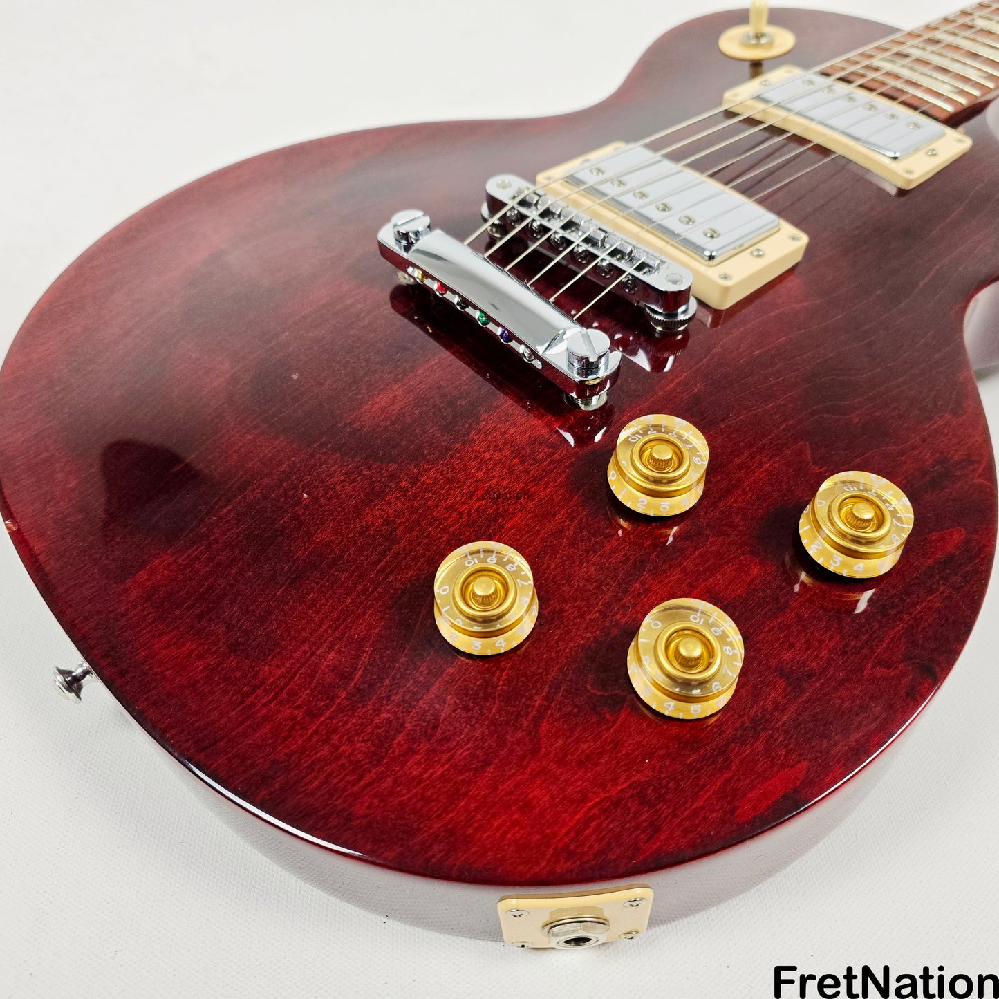 Fret Nation Gibson Les Paul Studio Wine Red Guitar 2013 SN:0491 8lbs Pre-Owned