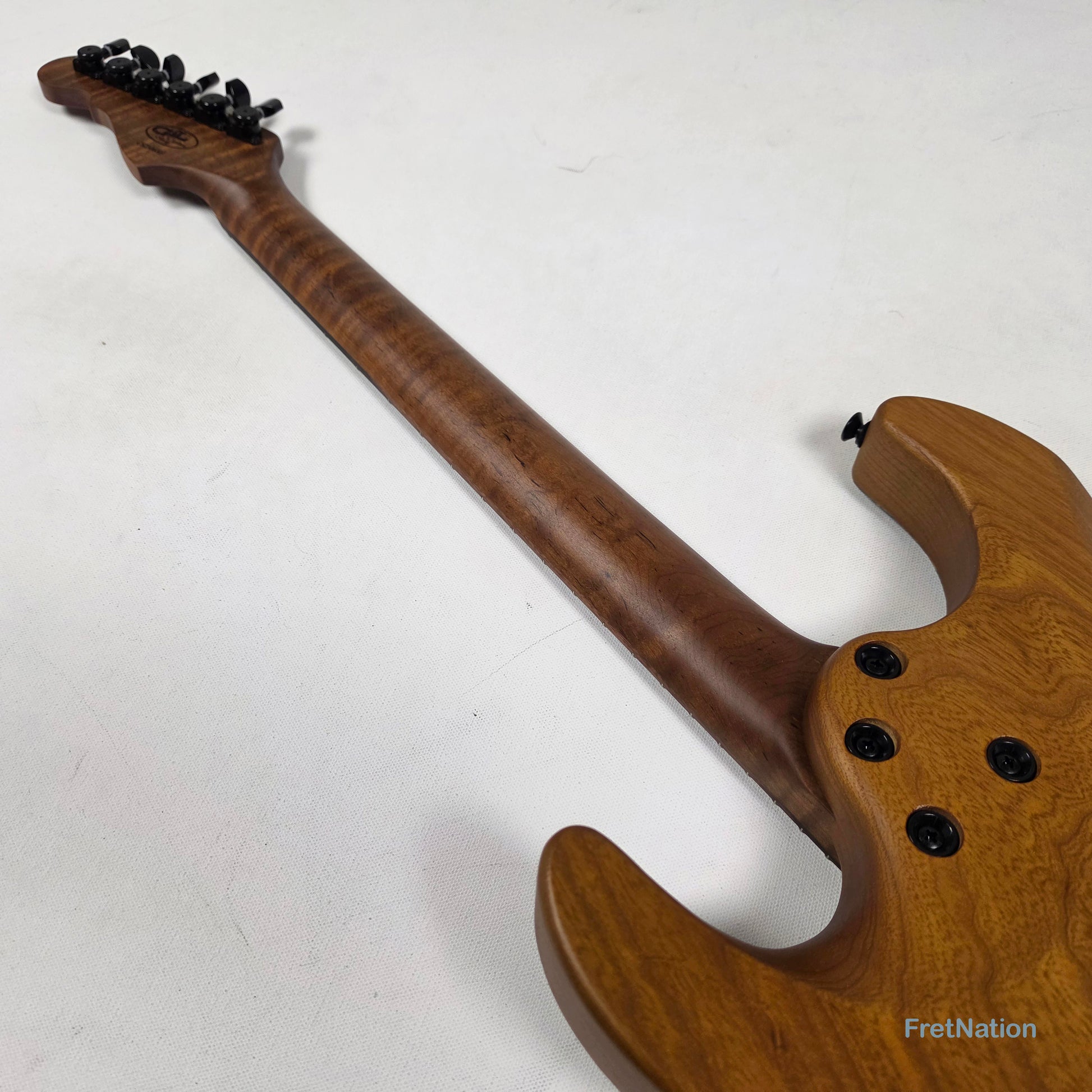 Fret Nation G&L Custom Shop Comanche Electric Guitar Blue Resin Buckeye Burl - 7.34lbs CS2506003 - Pre-Owned