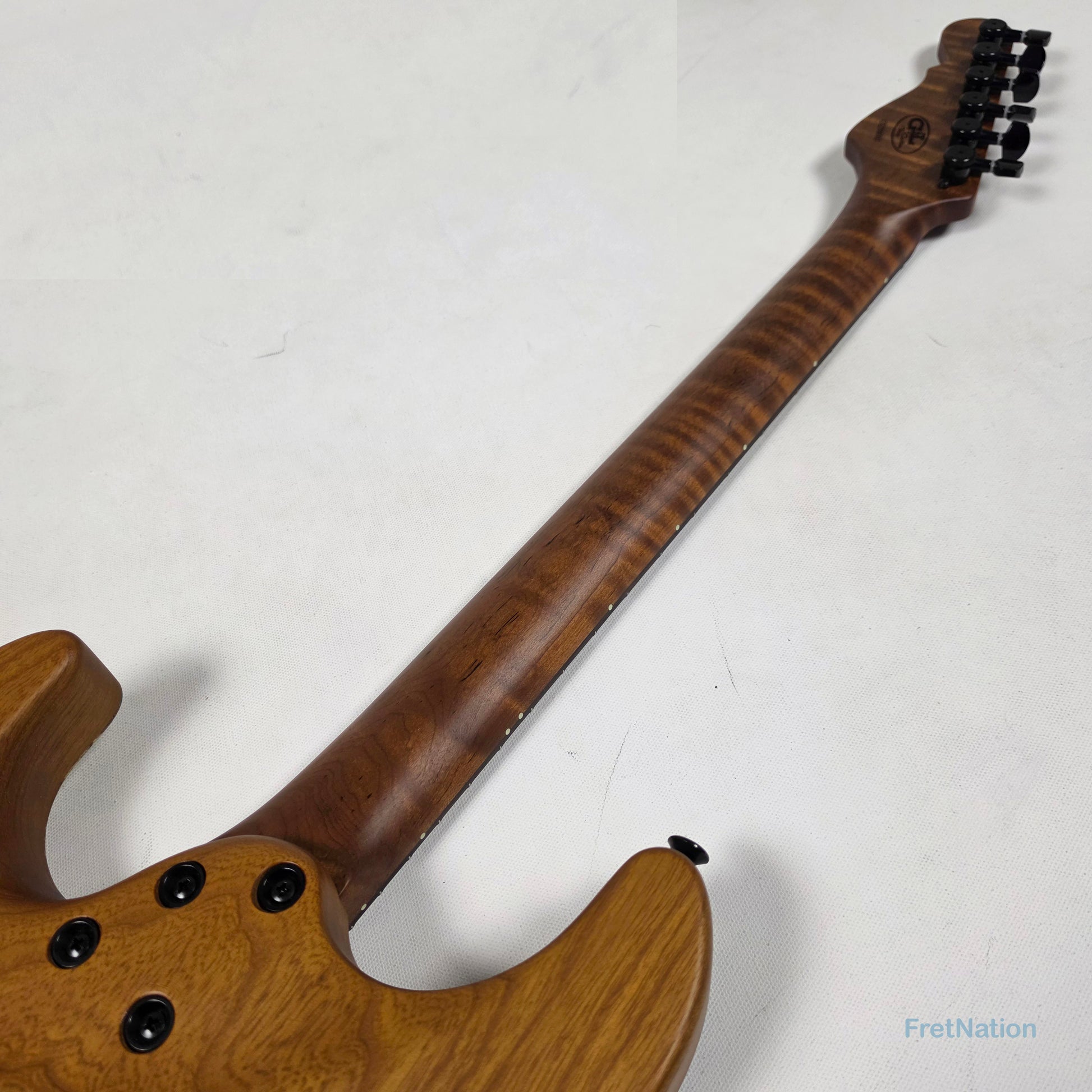 Fret Nation G&L Custom Shop Comanche Electric Guitar Blue Resin Buckeye Burl - 7.34lbs CS2506003 - Pre-Owned