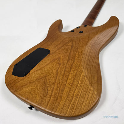 Fret Nation G&L Custom Shop Comanche Electric Guitar Blue Resin Buckeye Burl - 7.34lbs CS2506003 - Pre-Owned