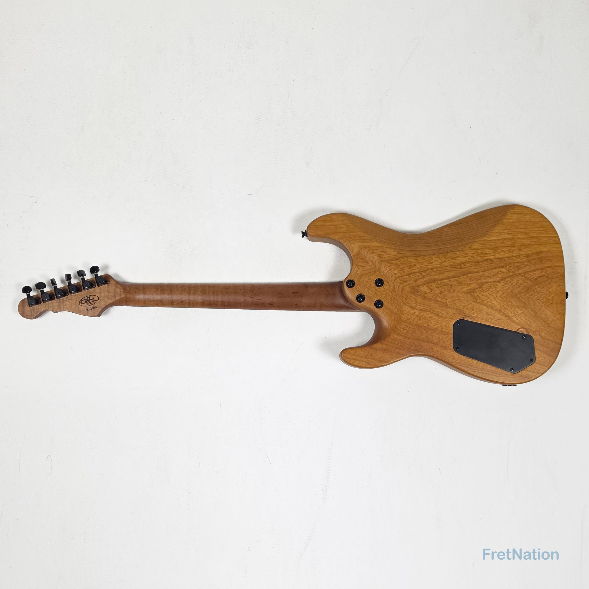 Fret Nation G&L Custom Shop Comanche Electric Guitar Blue Resin Buckeye Burl - 7.34lbs CS2506003 - Pre-Owned