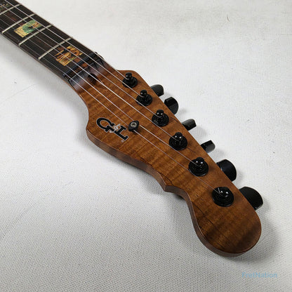 Fret Nation G&L Custom Shop Comanche Electric Guitar Blue Resin Buckeye Burl - 7.34lbs CS2506003 - Pre-Owned