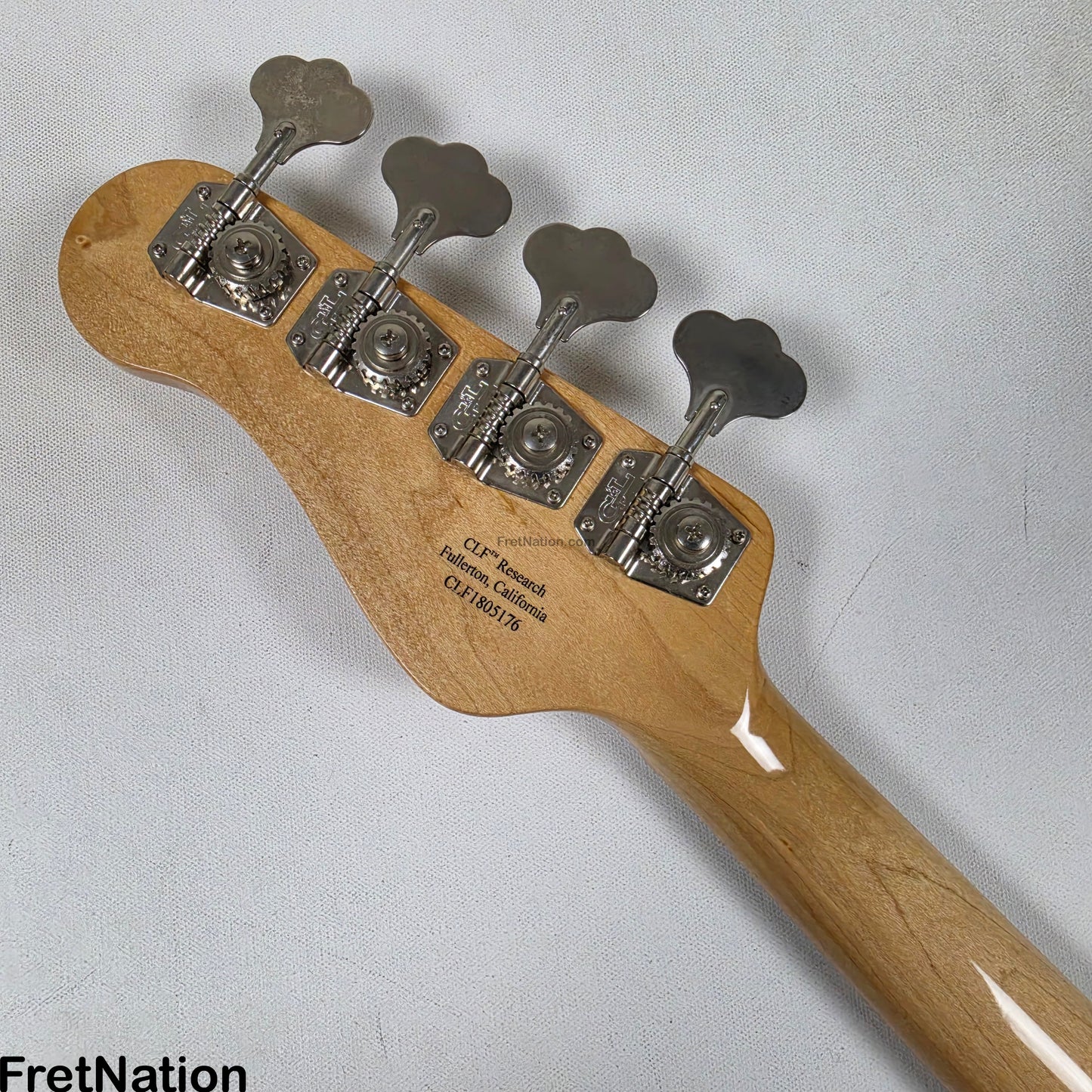 Fret Nation G&L CLF L-1000 4-String Bass Natural 8.54lbs CLF1805176 - Pre-Owned