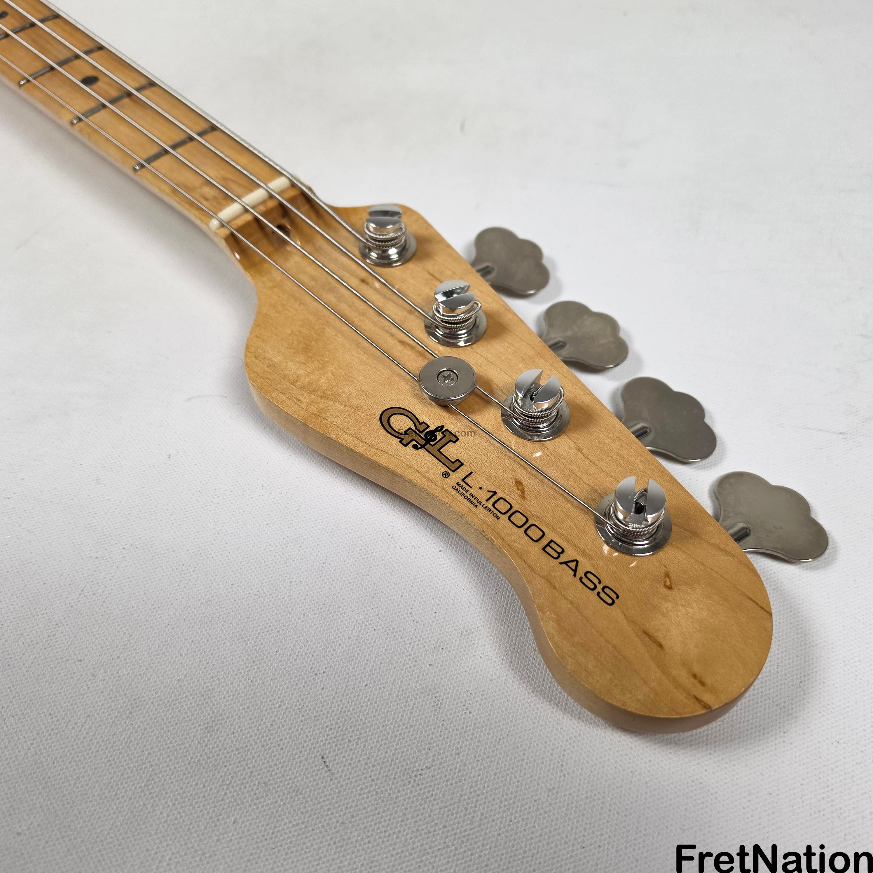 G&L CLF L-1000 4-String Bass Natural 8.54lbs CLF1805176 - Pre
