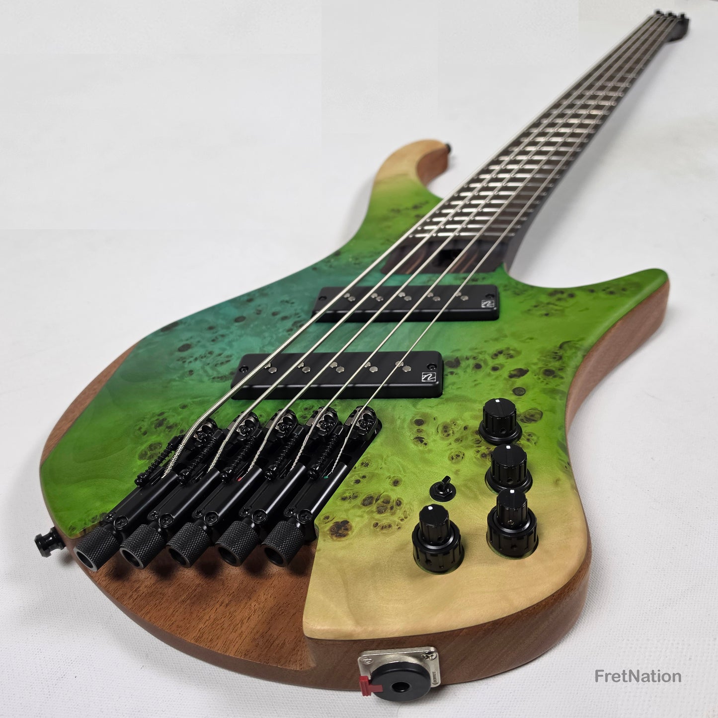 Music Man Ibanez Bass Workshop EHB1505MS Multi-Scale Headless 5-String Bass Ocean Inlet 7.40lbs S08050 - Pre-Owned
