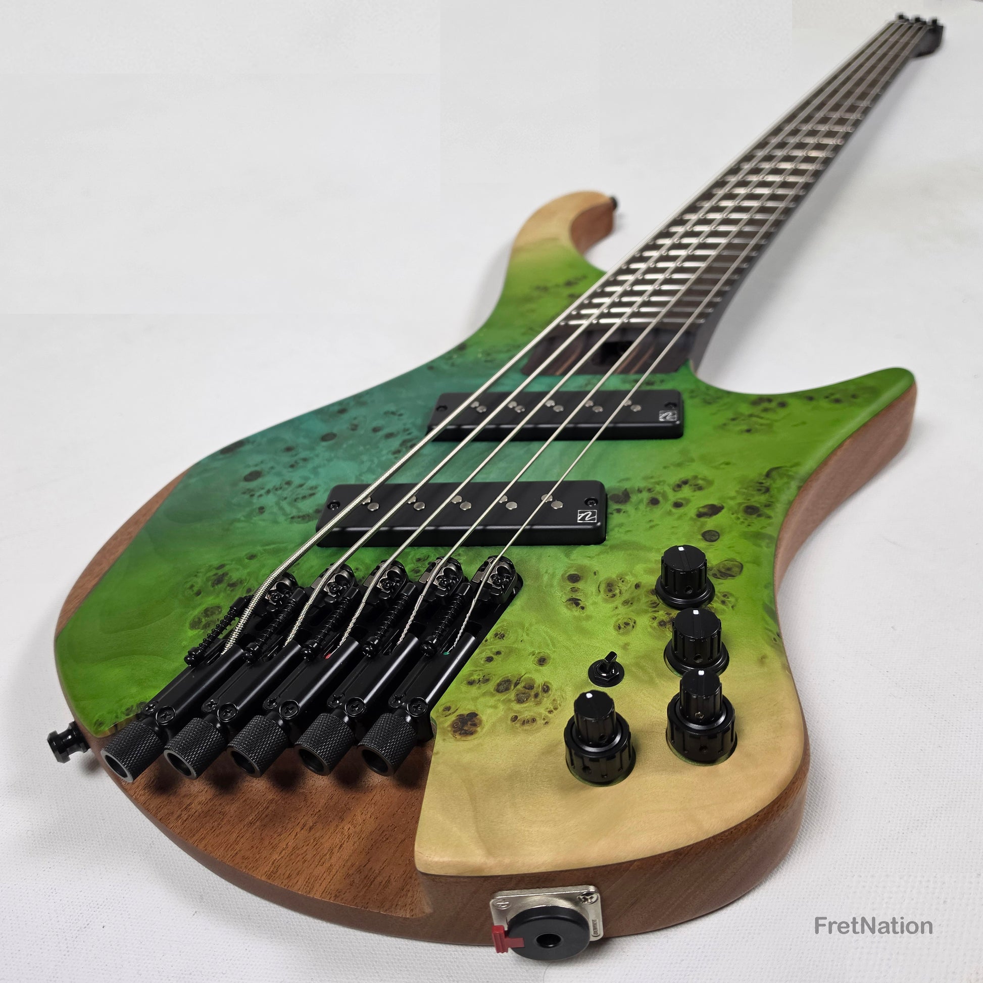Music Man Ibanez Bass Workshop EHB1505MS Multi-Scale Headless 5-String Bass Ocean Inlet 7.40lbs S08050 - Pre-Owned