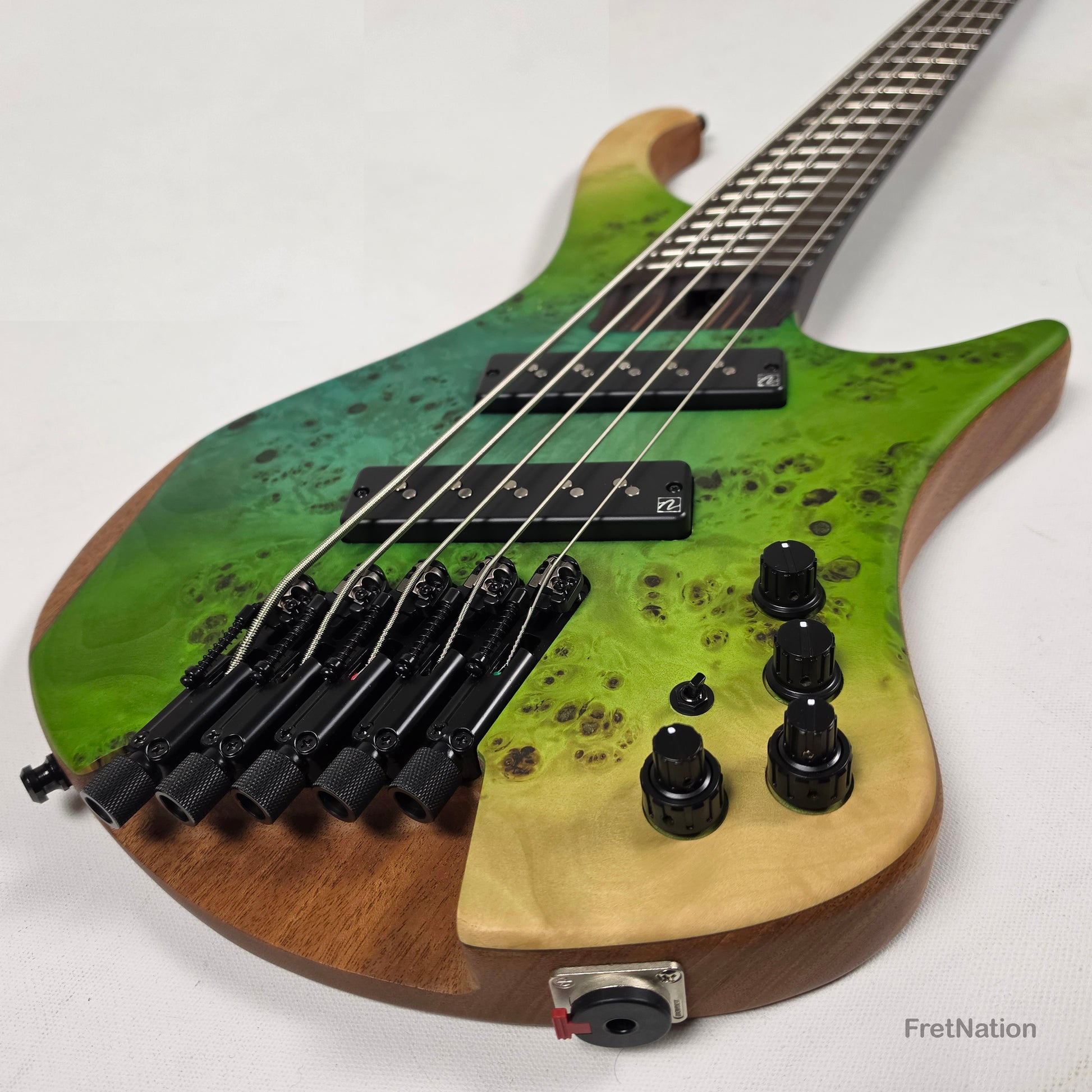 Music Man Ibanez Bass Workshop EHB1505MS Multi-Scale Headless 5-String Bass Ocean Inlet 7.40lbs S08050 - Pre-Owned