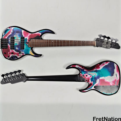 Fret Nation James Tyler 5-String Bass Psychedelic Vomit 8.60lbs - Pre-Owned