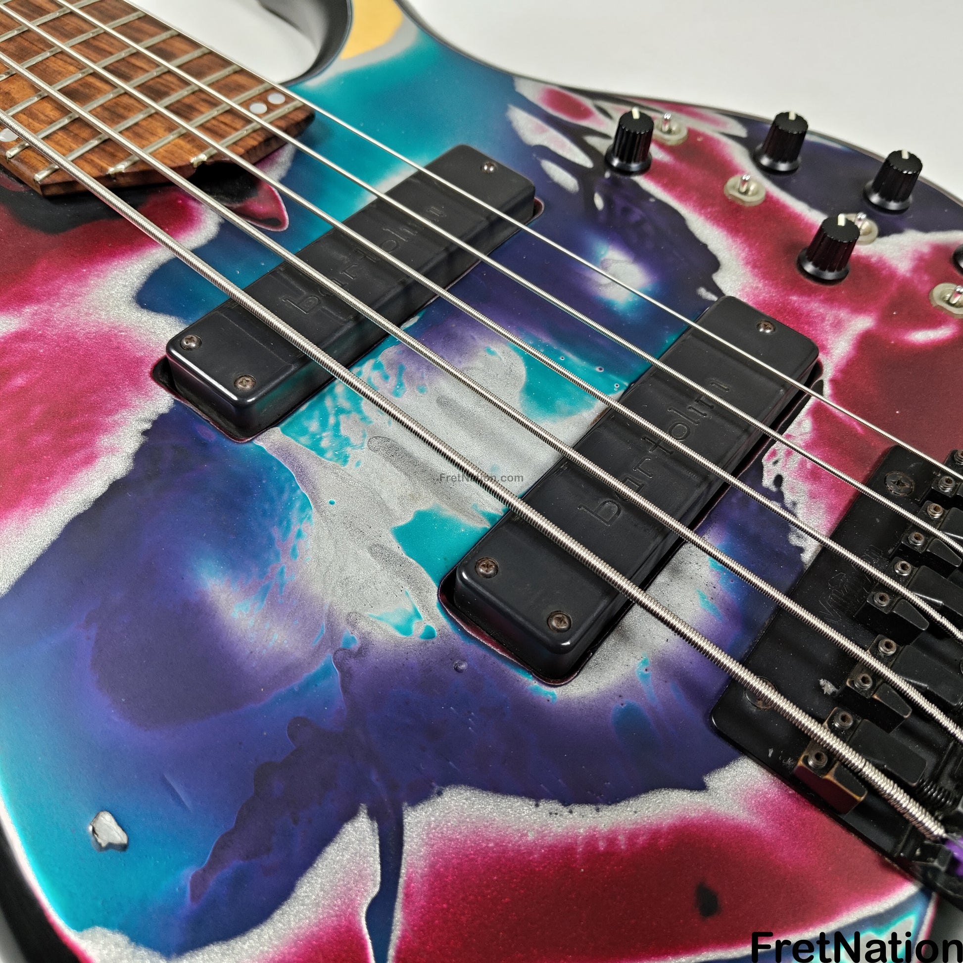 Fret Nation James Tyler 5-String Bass Psychedelic Vomit 8.60lbs - Pre-Owned