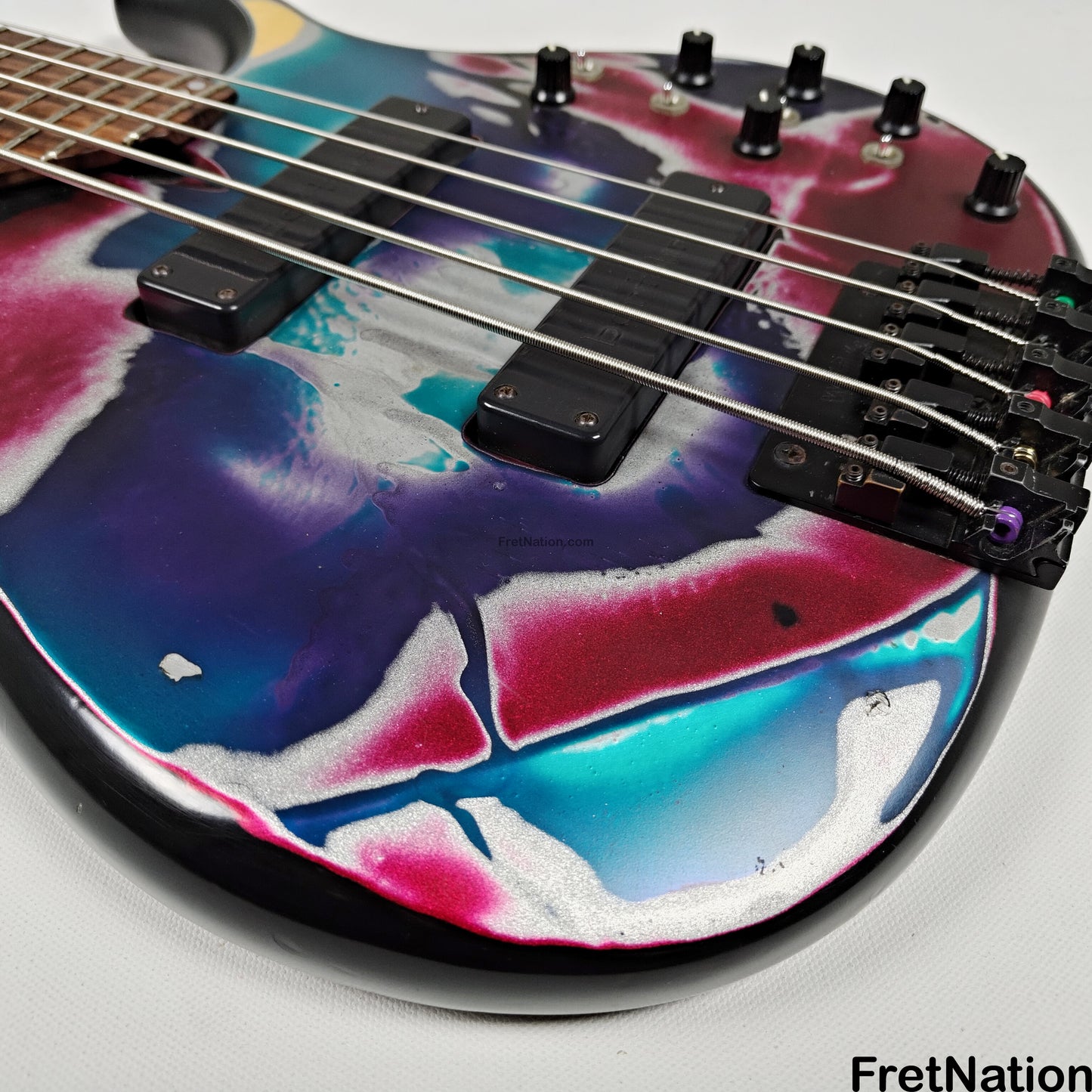 Fret Nation James Tyler 5-String Bass Psychedelic Vomit 8.60lbs - Pre-Owned