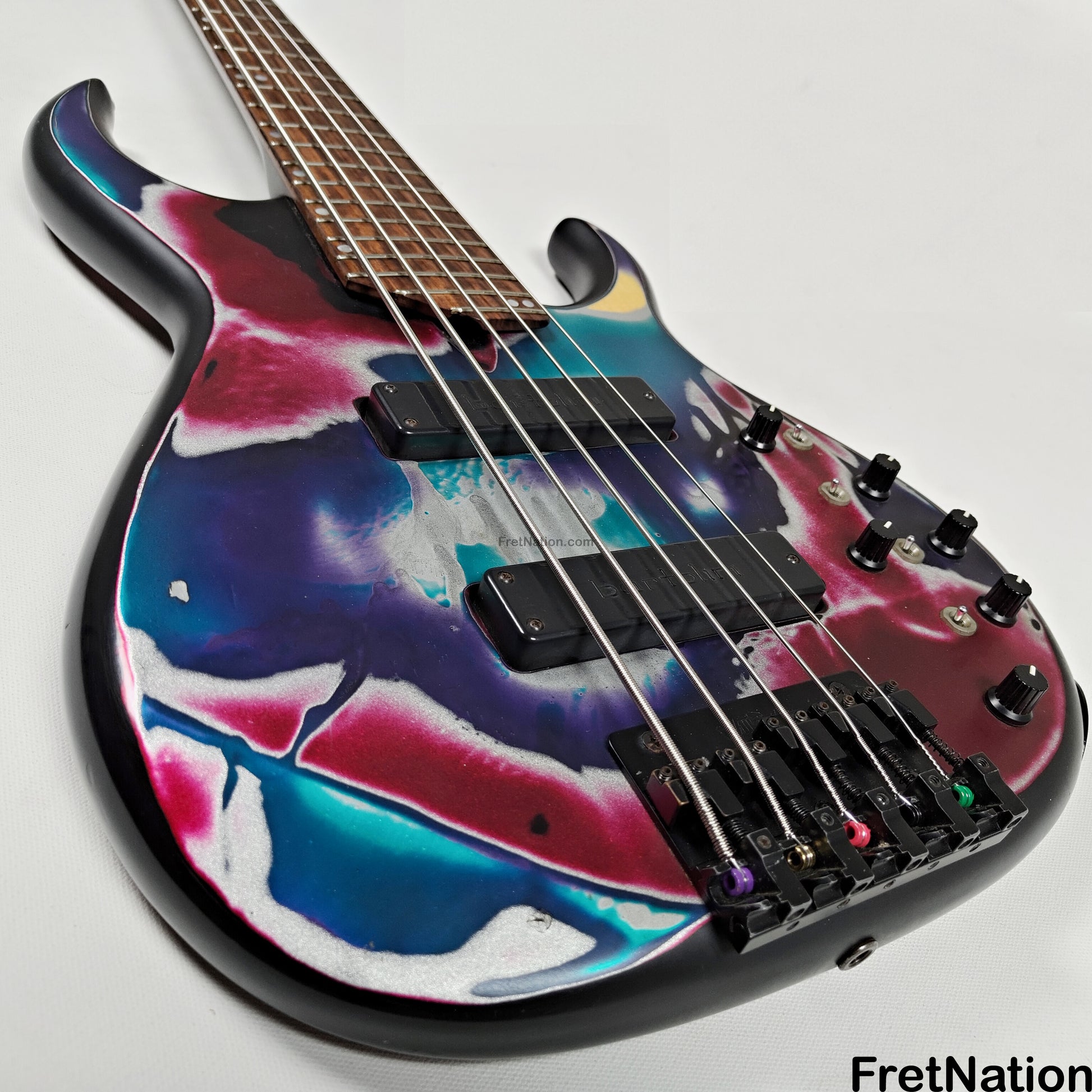 Fret Nation James Tyler 5-String Bass Psychedelic Vomit 8.60lbs - Pre-Owned