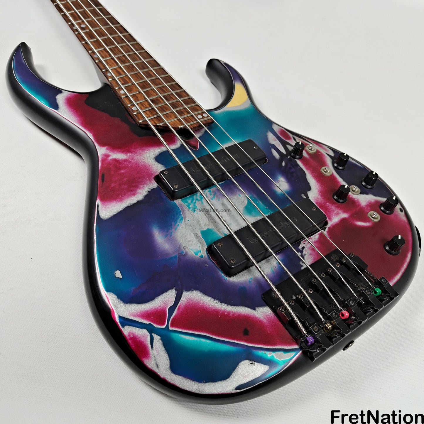 Fret Nation James Tyler 5-String Bass Psychedelic Vomit 8.60lbs - Pre-Owned