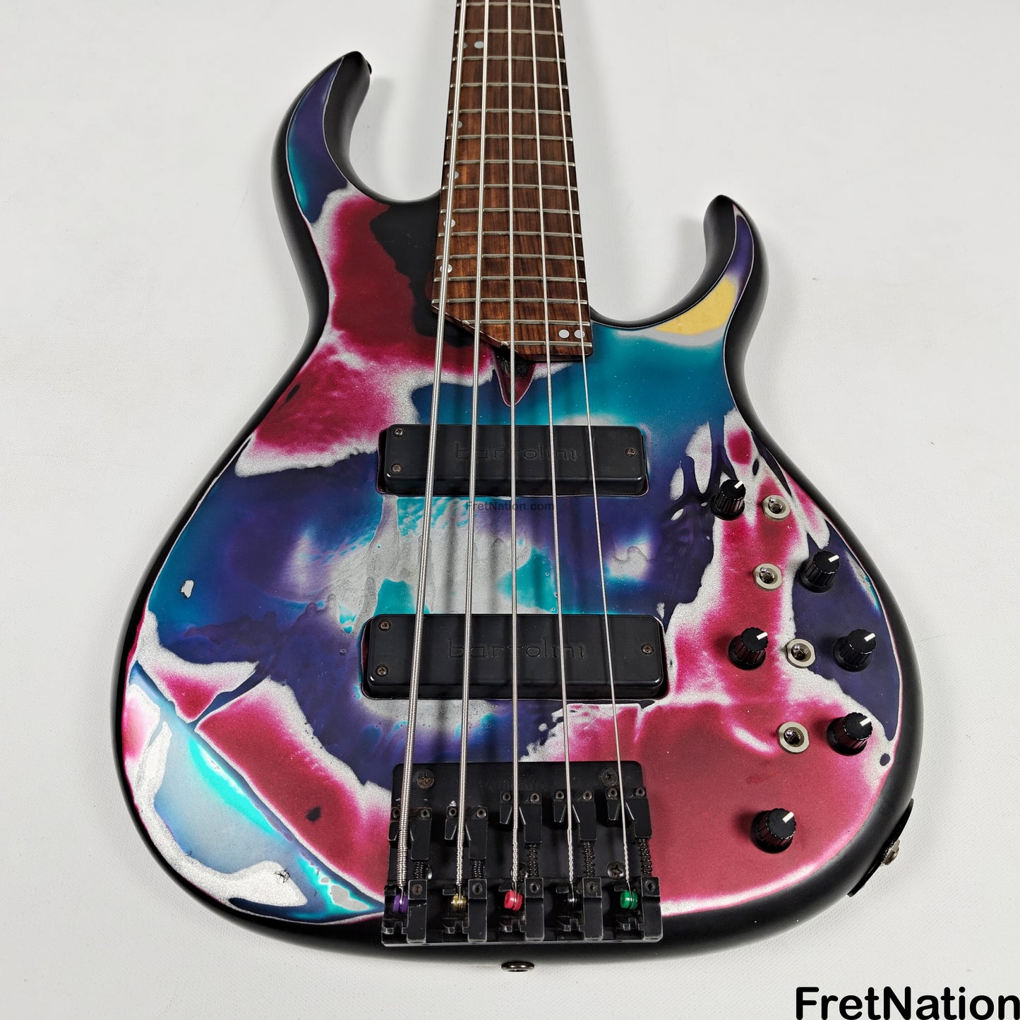 Fret Nation James Tyler 5-String Bass Psychedelic Vomit 8.60lbs - Pre-Owned