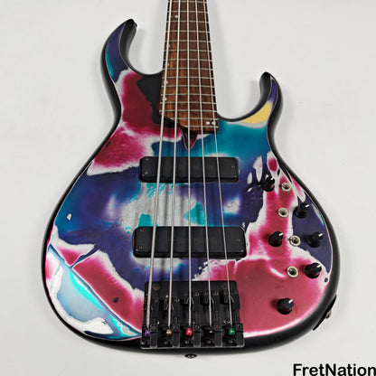 Fret Nation James Tyler 5-String Bass Psychedelic Vomit 8.60lbs - Pre-Owned