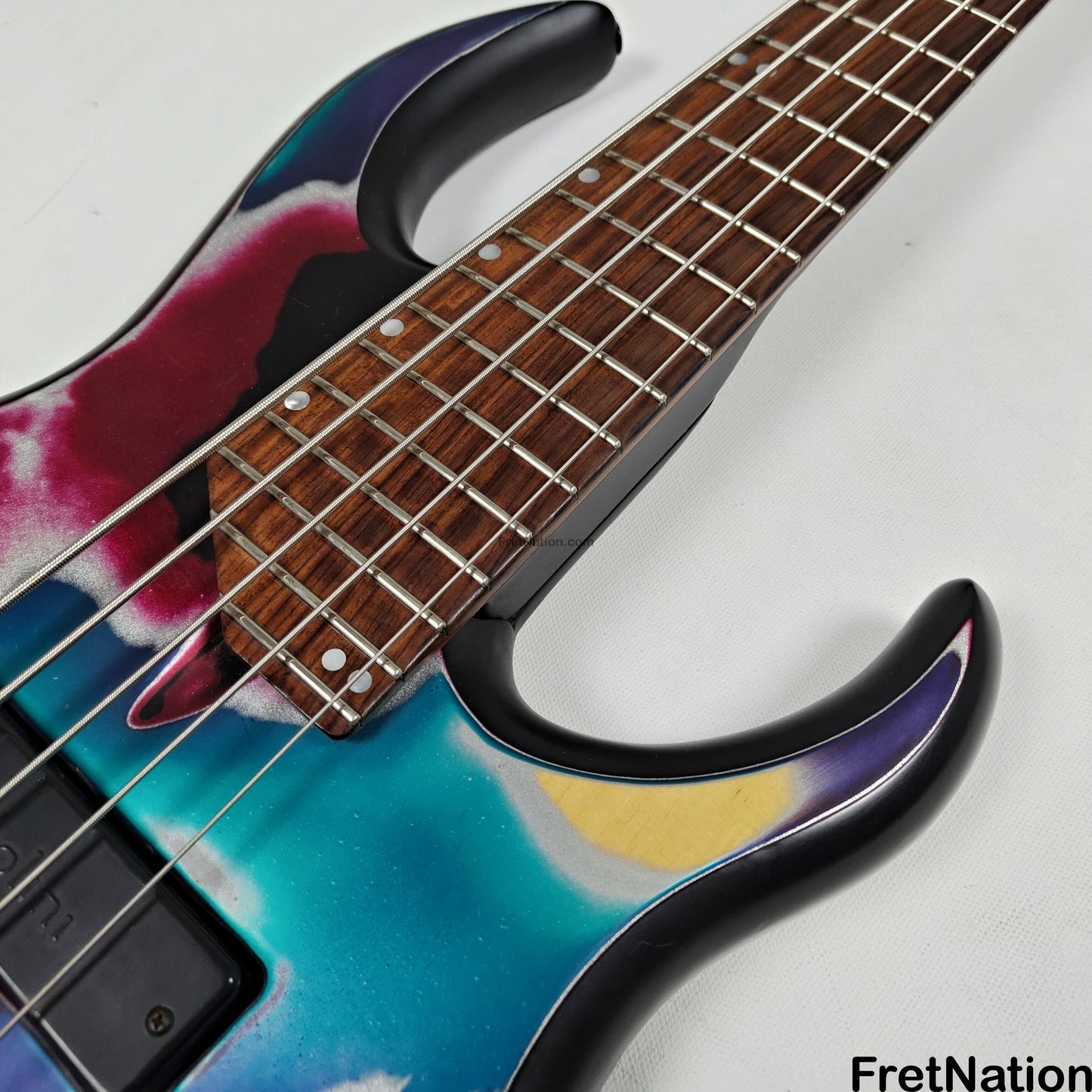 Fret Nation James Tyler 5-String Bass Psychedelic Vomit 8.60lbs - Pre-Owned