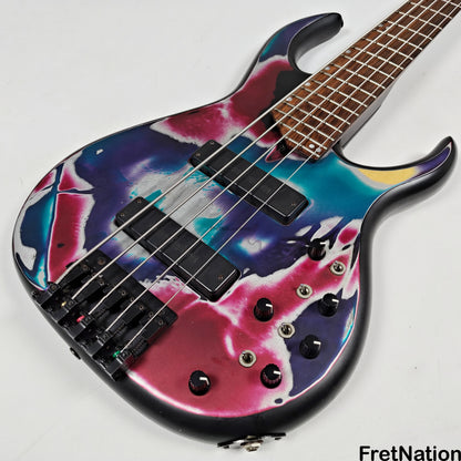 Fret Nation James Tyler 5-String Bass Psychedelic Vomit 8.60lbs - Pre-Owned