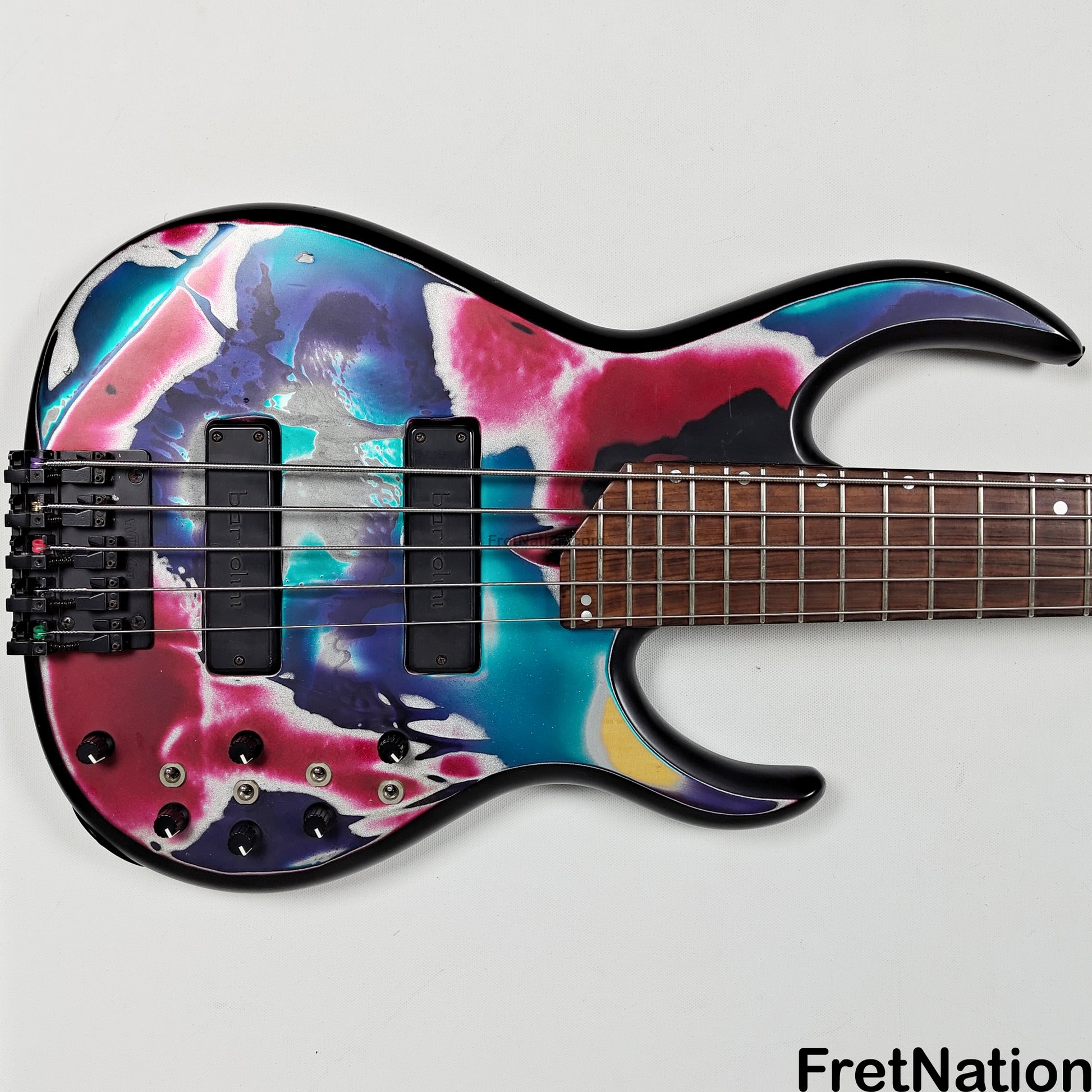 Fret Nation James Tyler 5-String Bass Psychedelic Vomit 8.60lbs - Pre-Owned