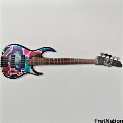 Fret Nation James Tyler 5-String Bass Psychedelic Vomit 8.60lbs - Pre-Owned
