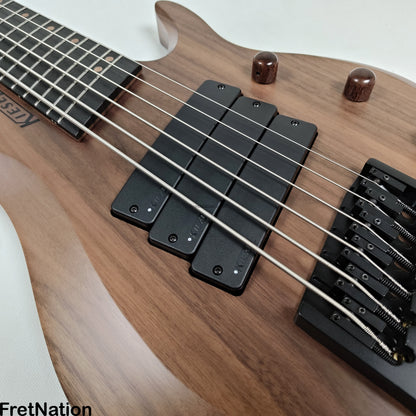 Fret Nation Kiesel O2BM6 6-String Headless Multi-Scale Bass Walnut 9.46lbs #172026 - Pre-Owned