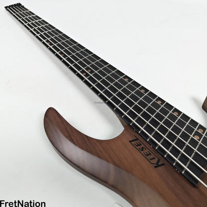 Fret Nation Kiesel O2BM6 6-String Headless Multi-Scale Bass Walnut 9.46lbs #172026 - Pre-Owned