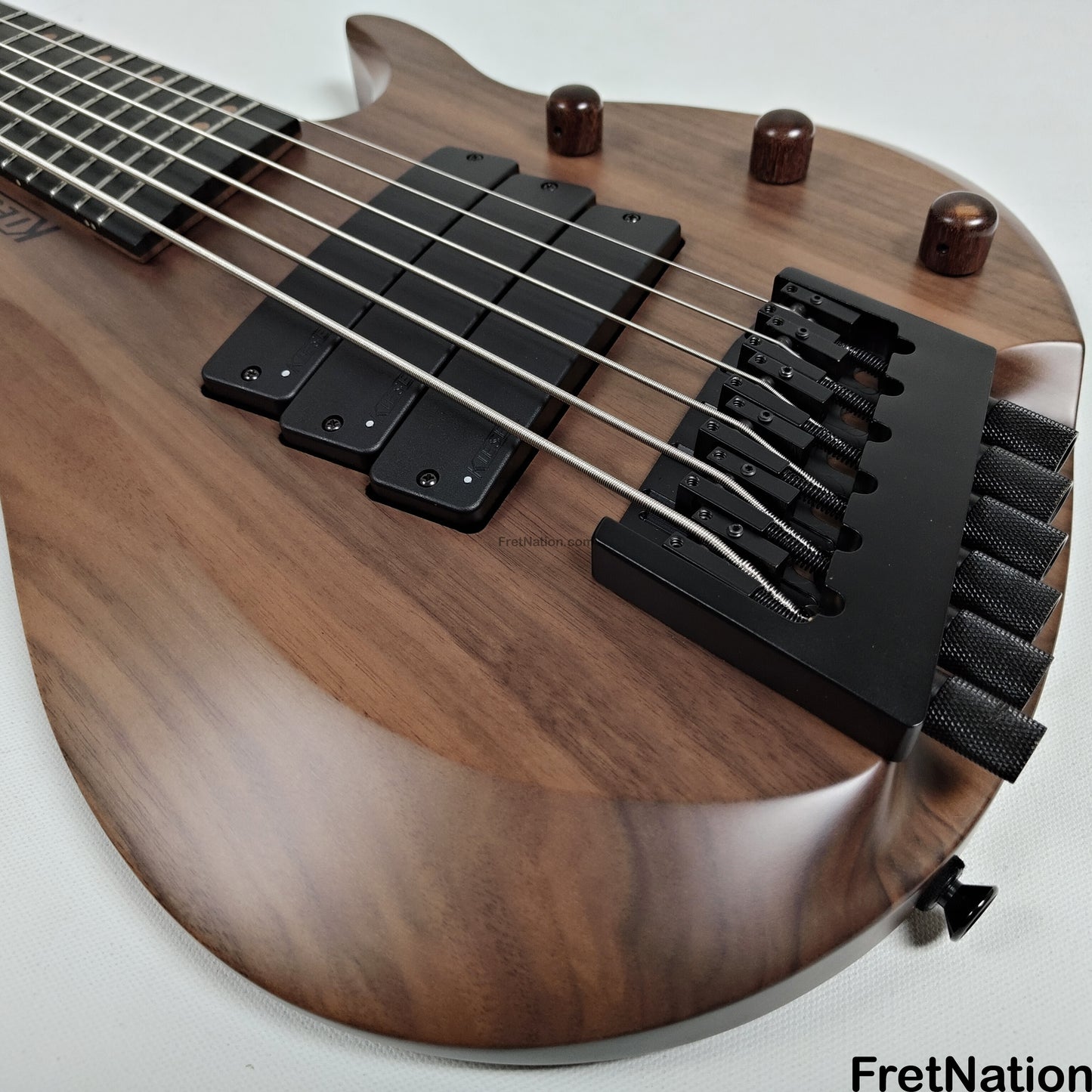 Fret Nation Kiesel O2BM6 6-String Headless Multi-Scale Bass Walnut 9.46lbs #172026 - Pre-Owned