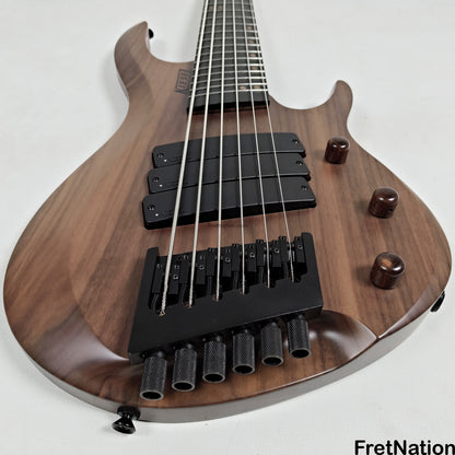 Fret Nation Kiesel O2BM6 6-String Headless Multi-Scale Bass Walnut 9.46lbs #172026 - Pre-Owned