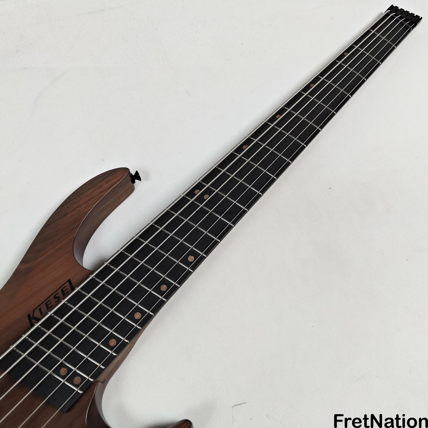Fret Nation Kiesel O2BM6 6-String Headless Multi-Scale Bass Walnut 9.46lbs #172026 - Pre-Owned