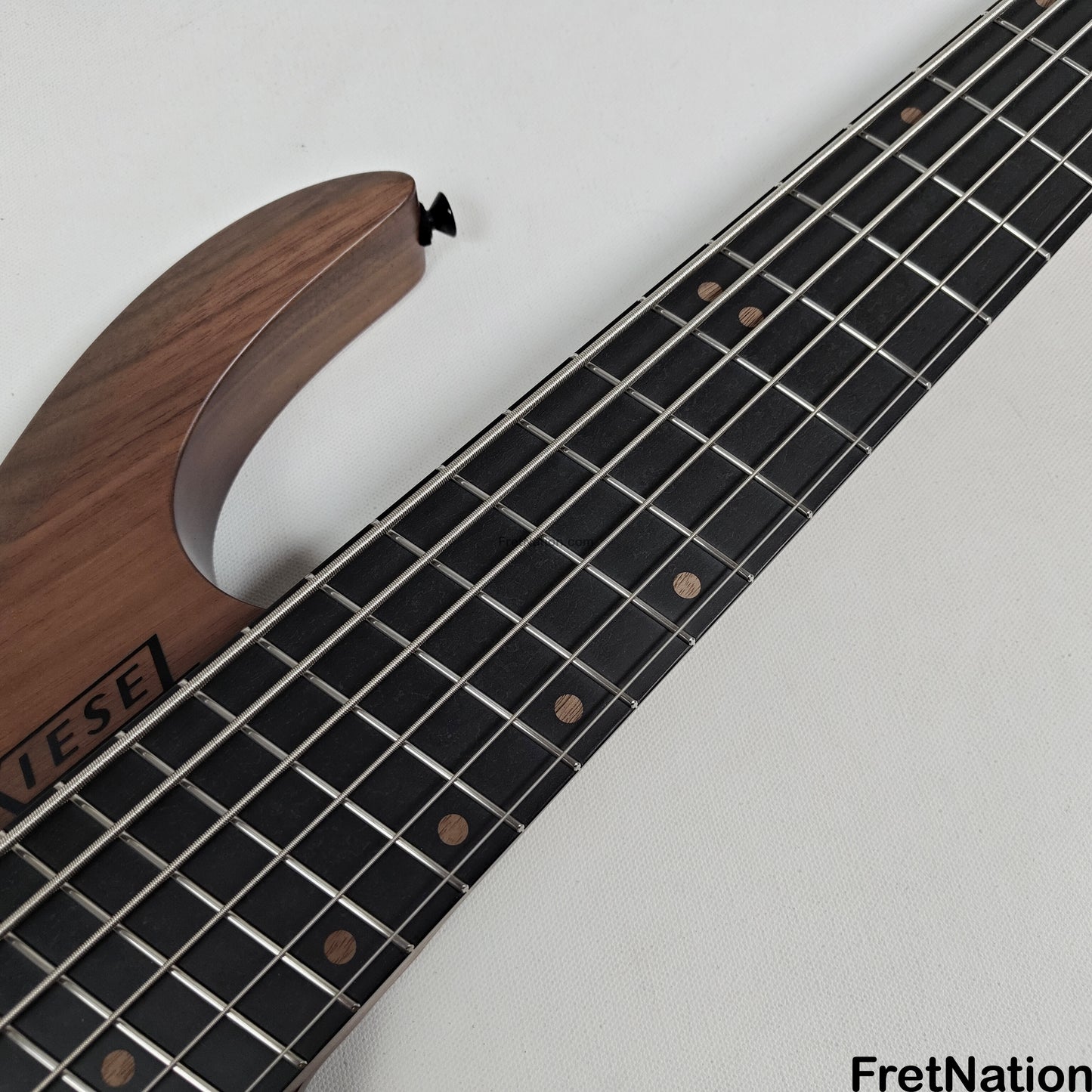 Fret Nation Kiesel O2BM6 6-String Headless Multi-Scale Bass Walnut 9.46lbs #172026 - Pre-Owned