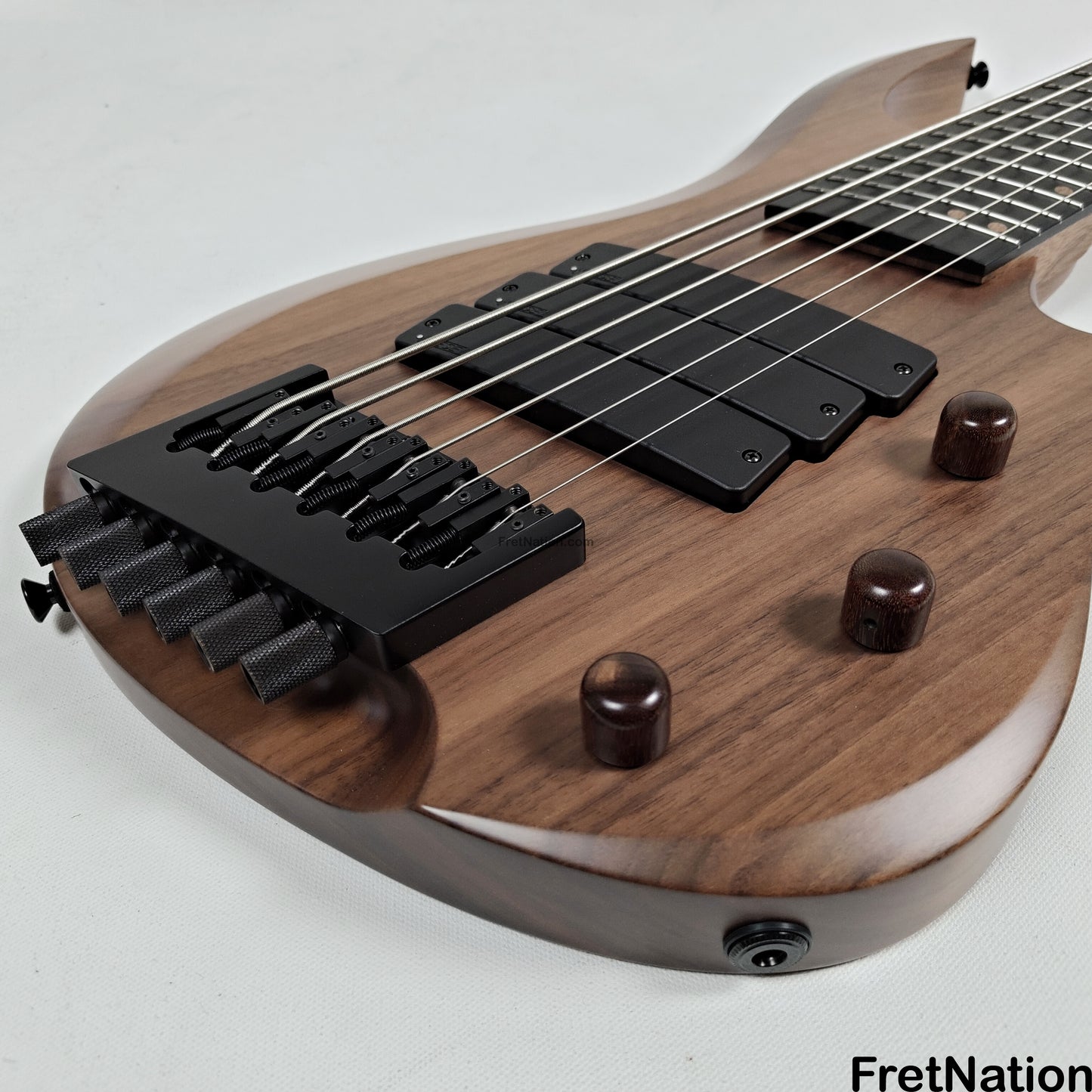 Fret Nation Kiesel O2BM6 6-String Headless Multi-Scale Bass Walnut 9.46lbs #172026 - Pre-Owned