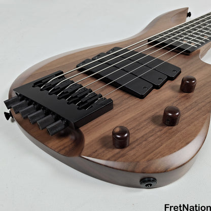 Fret Nation Kiesel O2BM6 6-String Headless Multi-Scale Bass Walnut 9.46lbs #172026 - Pre-Owned