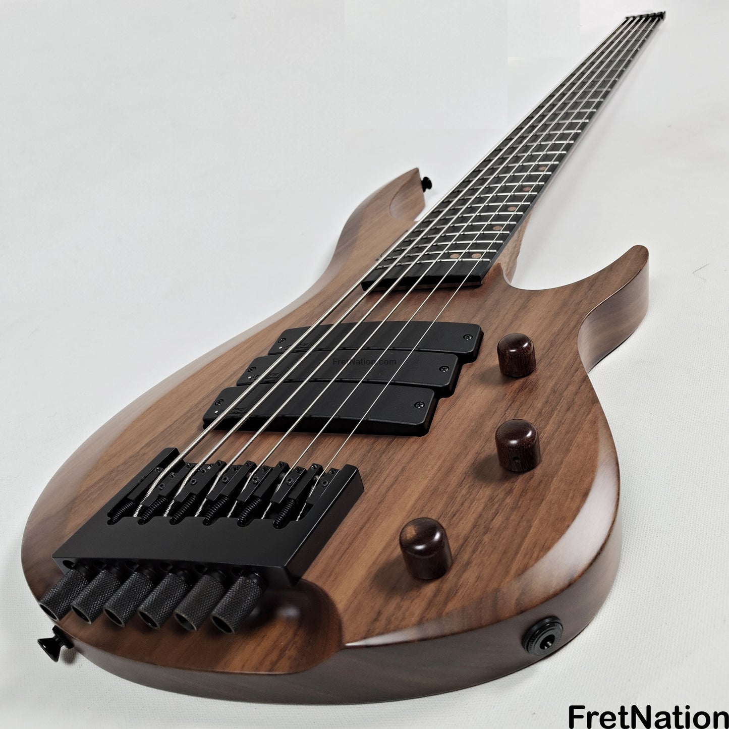 Fret Nation Kiesel O2BM6 6-String Headless Multi-Scale Bass Walnut 9.46lbs #172026 - Pre-Owned