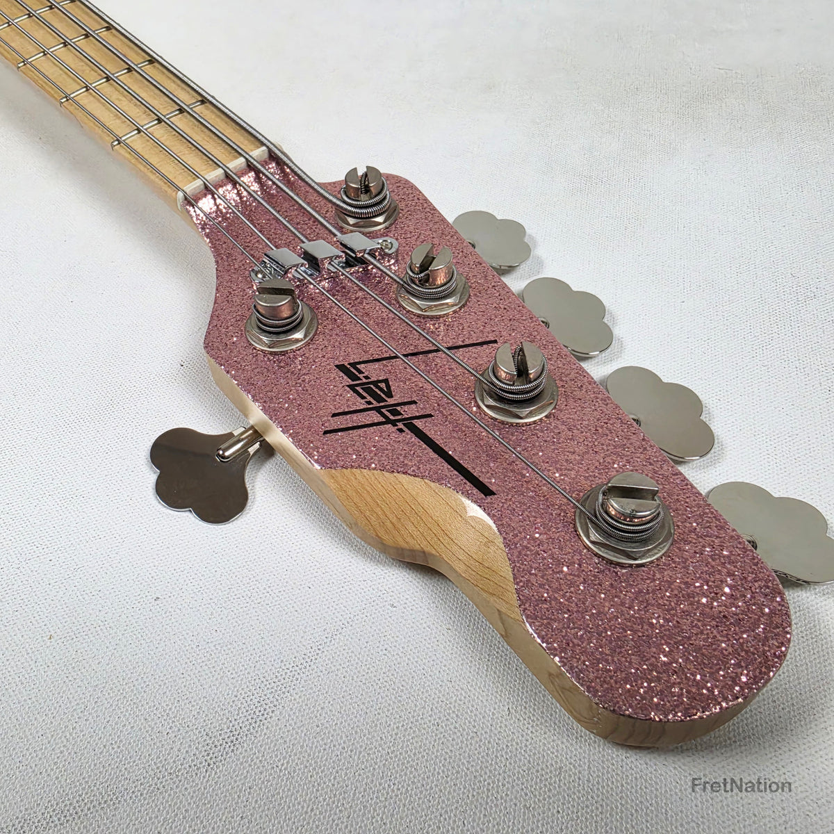 L.E.H. DeepCut 24-Fret 5-String Bass - Super Sparkle Pink 9.26lbs Pre-Owned