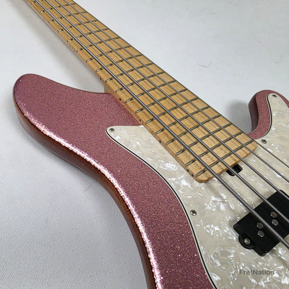 L.E.H. DeepCut 24-Fret 5-String Bass - Super Sparkle Pink 9.26lbs Pre-Owned