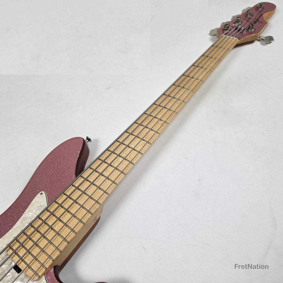 L.E.H. DeepCut 24-Fret 5-String Bass - Super Sparkle Pink 9.26lbs Pre-Owned